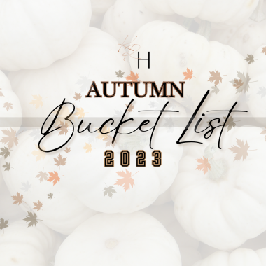 Autumn Bucket List 2023 White and Grey Minimalist Bucket List Planner A4 Document